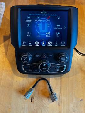 68331635aj Mopar 2018-2024 Ram 1500 Classic Oem Uconnect Multi Media Radio Carplay With Code Screen