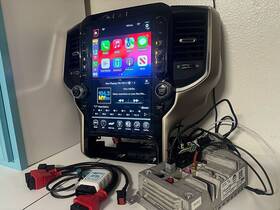 P68472372af Mopar Ram 12 Inch Uconnect 4c Carplay/gps Radio Bezel Display Wiring Programmer 19-24