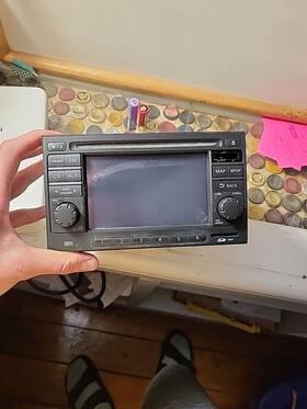 7612830040 Nissan 11-14 Juke Cube Radio Stereo Receivernavi Sat Am Fm Mp3 Cd Sd Aux 25915 Untested