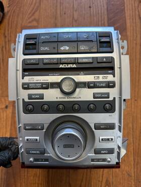 39100-sja-a20 Oem Factory 2009 Acura Rl Radio Receiver 6disc Cd Player And Climate Control With Code 62636