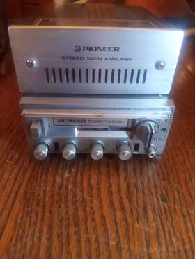 Kp-88g Pioneer Vintage Component Kp66g Gm40 Made In Japan 12v Car Stereo Tape Deck