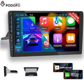 L115239l8m1x2676 Podofo Single 1din Android 12 Carplay Car Stereo Radio 9 Inch Touch Tcreen Gps Navi Wifi Fm