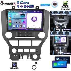 Wha7030440957509613265410482 Podofo Android 13 Carplay Car Stereo Radio Gps Navi For Ford Mustang 2015-2021 Camera