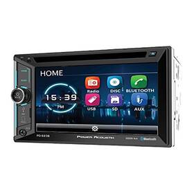 Pd623b Power Acoustik Acoustic - 2-din Incite Source Unit With Bluetooth And 6.2in Lcd