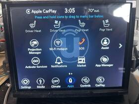 68461703ab Ram 2018 4th Gen 8.4 Uconnect Uas Carplay/android Auto With Media Hub And Adapter