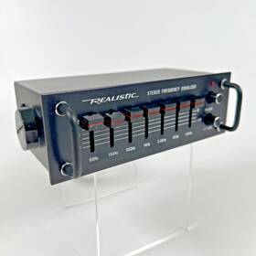 12-1867 Realistic Vintage 7 Band Stereo Frequency Equalizer Untested