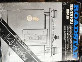 Rs-2970u Roadstar Vintage Car Stereo Radio Cassette Player New In Box Metal Auto