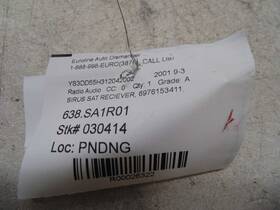 638.sa1r01 Saab 9-3 2001 Audio Equipment Radio 26322