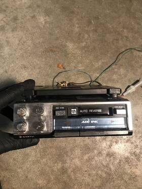 Ft-1405 Sanyo Model No Ft 1400 Vintage Cassette Car Radio