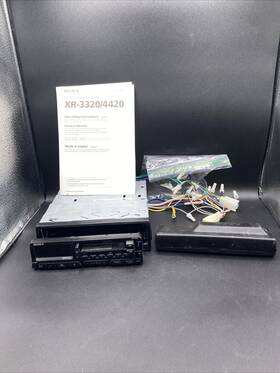 Xr-3320 Sony Am/fm Cassette Car Stereo Player Untested For Parts/ Repair As Is