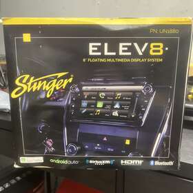 Un1880 Stinger Elev8 8 Inch Multimedia Car Radio Stereo