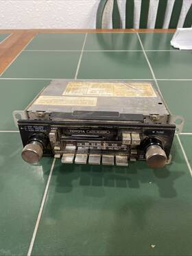 08600-00191 Toyota 16745 Vtg Car Am/fm Radio/cassette Player 1970s-80s Not Tested