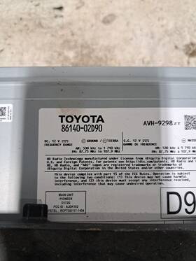 8614002d90 Toyota 638-14294 Stereo Radio Display And Receiver 2021 Corolla Sku#4275180