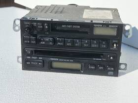 8601-00852 Toyota 1997 Camry Am Fm Cd Cassette Radio Stereo Used Oem