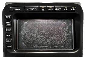 86111-60041 Toyota 2001 Land Cruiser Oem Radio Head Unit Navi Climate Control Tested See Pic