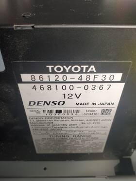 86120-48140 Toyota Highlander Hybrid Limited 2008 Radio Screen