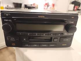 86120-52240 Toyota 2003-03 Echo Radio Stereo Cd Player W Cassette Receiver Head Unit 16829