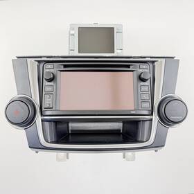 86140-48160 Toyota 13 Highlander Radio Display Screen Head Unit With Harman Extension Box Oem