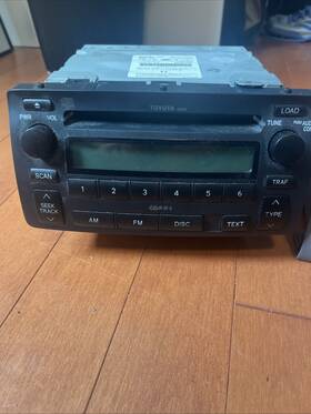 Ccqes7460x Toyota Corrola 2006 Original Radio Unit With Cd Player