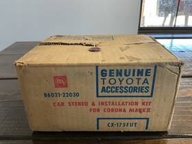 Toyota Cx-175 Vintage 1970s Genuine Accessories Corona Mark Ii Car Stereo Only Iob Rare