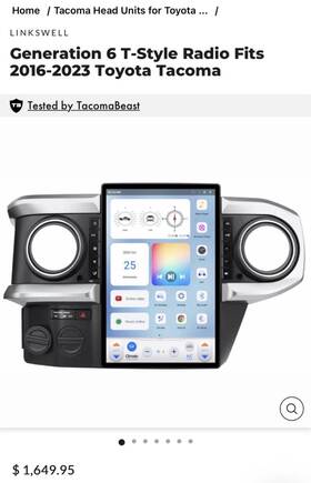 Ts-tytc13-0rr-6h Toyota Tacoma Radio