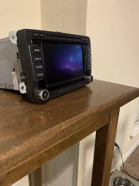 3c8-035-684-e Volkswagen 3c8-035-684 2012 Tiguan Radio Receiver Cd Player Screen Display Oem