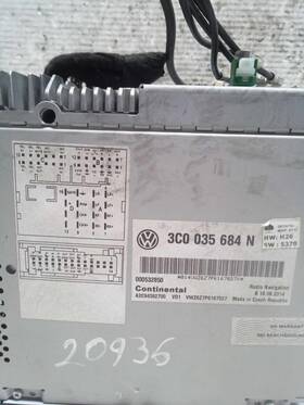 638-12224 Volkswagen Audio Equipment Radio Receiver With Navigation Fits 12-17 Cc 521964