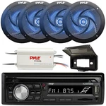 PLCDBT65 Marine Boat Am/fm MP3 Radio/ Bluetooth /cover 4CH Amp, Speakers. Fixed Price $242.99.