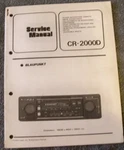 Original Blaupunkt CR-2000D Car Stereo Service Manual L8310 Series. Fixed Price $34.95.