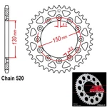 Jt Sprockets Steel Rear 520 Pitch 42 Tooth Honda XL500R (1982). Fixed Price $46.72.
