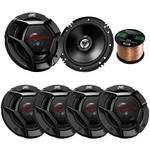 5.25" And 6.5" Jvc Car 2WAY Speaker Set, Enrock 50 Feet Of 16 Gauge Wire. Fixed Price $297.00.