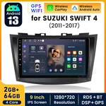 2+64G Android 15 Carplay Stereo Radio For Suzuki Swift 2011-2017 Gps Wifi Bt. Fixed Price $139.99.