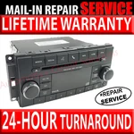 2008-2017 Jeep, Dodge, Chrysler, Ram Radio Head Unit Mail-in *repair Service. Fixed Price $169.99.