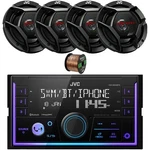Jvc In-dash 2DIN Bluetooth Am/fm Car Radio, 4X 6.75" 300 Watt Speakers, Wire. Fixed Price $238.99.
