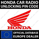 Honda Radio Sat Nav Pin Code Unlock Accord Civic Cr-v Cr-x Hr-v Jazz Prelude Zr-v. Fixed Price $5.83.