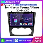2+64G Carplay ANDROID14 For Nissan Altima 2008-2012 Stereo Radio Gps Navi Bt. Fixed Price $159.99.