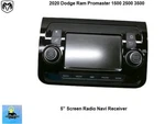 P6RJ84LXFAB 2020 Dodge Ram Promaster 1500 2500 Radio Navigation 5" Receiver. Fixed Price $359.00.