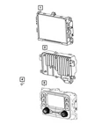 Genuine Mopar Multi Media Radio 68428534AD. Fixed Price $542.80.