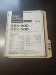 Pioneer KEX-900 KEX-500 Service Manual Original Repair Book Centrate Comp Car St. Fixed Price $49.99.