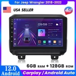 6+128G Carplay Core For Jeep Wrangler Jl 2018-2022 ANDROID12 Stereo Radio. Fixed Price $249.99.