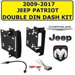 2009-2017 Jeep Patriot Double 2-DIN Car Radio Stereo Dash Kit Pkg. Fixed Price $54.99.