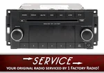 Remanufacture Service For 2012-14 Jeep Wrangler Radio Am Fm Cd P05091164AB. Fixed Price $157.25.