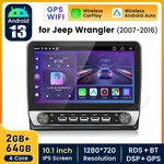10.1"FOR Jeep Wrangler 2007-2016 Carplay 64G ANDROID13 Stereo Radio Gps Navi. Fixed Price $189.99.