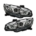 Labwork Pair Halogen W/led Drl Headlight For Honda Civic 2016-2020 Electroplated. Fixed Price $89.29.