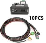 10PCS For Vw Golf MIB2 Radio Carplay Mdi Usb Aux Ami Switch Plug Set 5G0035222E. Fixed Price $260.00.