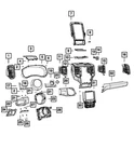 Genuine Mopar Center Stack Controls 68526597AC. Fixed Price $953.35.