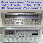 Marantz Service Manuals, Amplifier Receiver Tuner, Audio Hifi, Computer Dvd #4. Fixed Price $12.97.