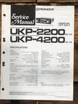 Pioneer UKP-2200 UKP-4200 Car Cassette Service Manual *original*. Fixed Price $14.97.