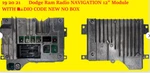 19 20 21 Dodge Ram Radio Navigation Uconnect 4 Module For The 12" Display Oem. Fixed Price $799.00.