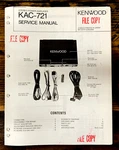 Kenwood KAC-721 Amplifier Service Manual *original*. Fixed Price $14.97.